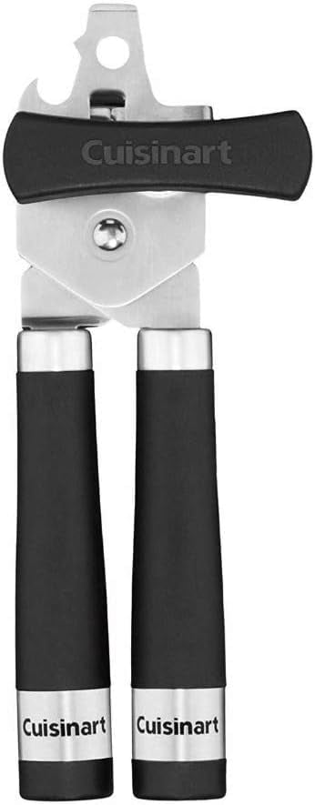 Cuisinart CTG-04-CO Abrelatas con Mango de Barril, Negro/acero Inoxidable