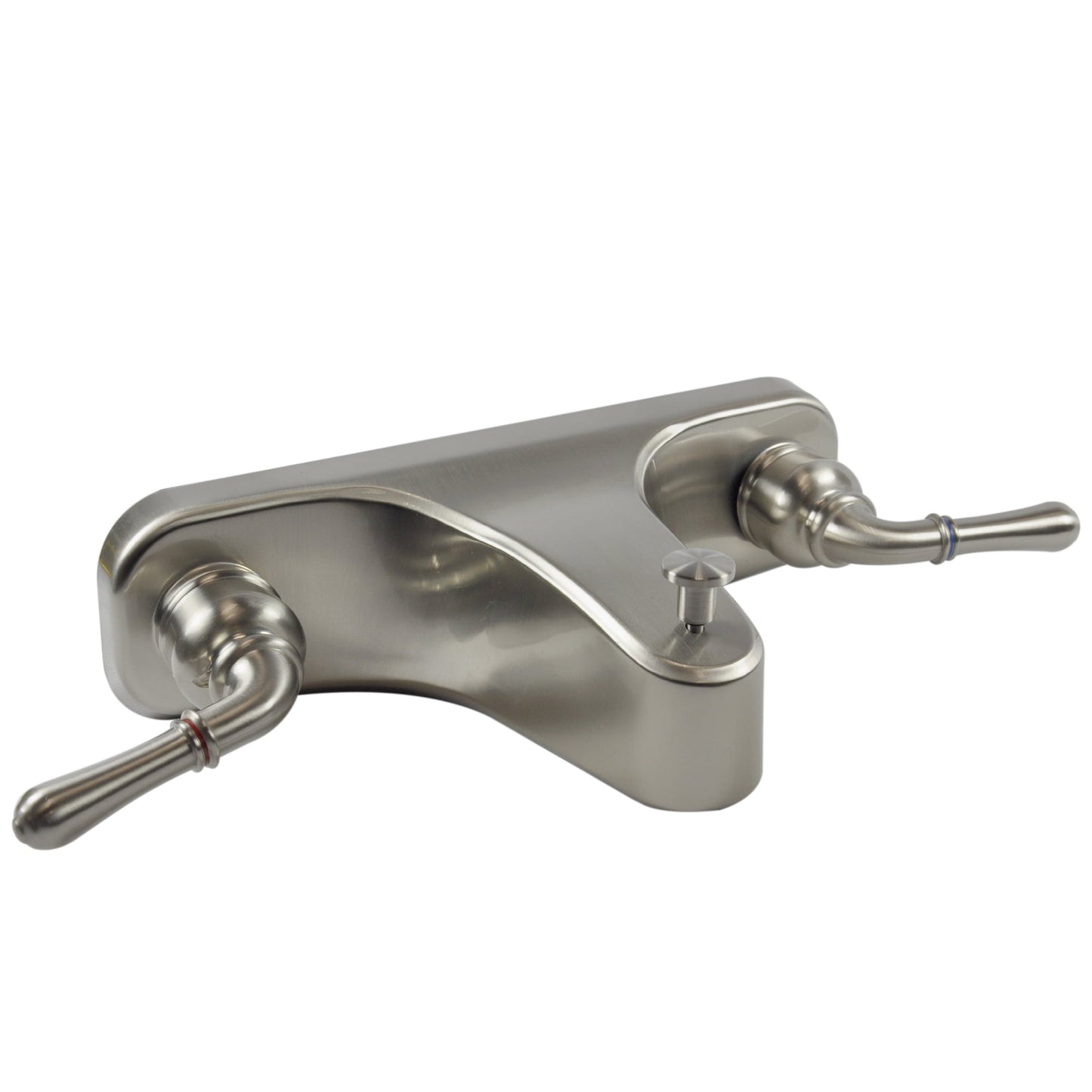 DANCO Lever-Style Mobile Home Center-Set Tub/Shower Faucet, Brushed Nickel, 8-Inches (10883X)