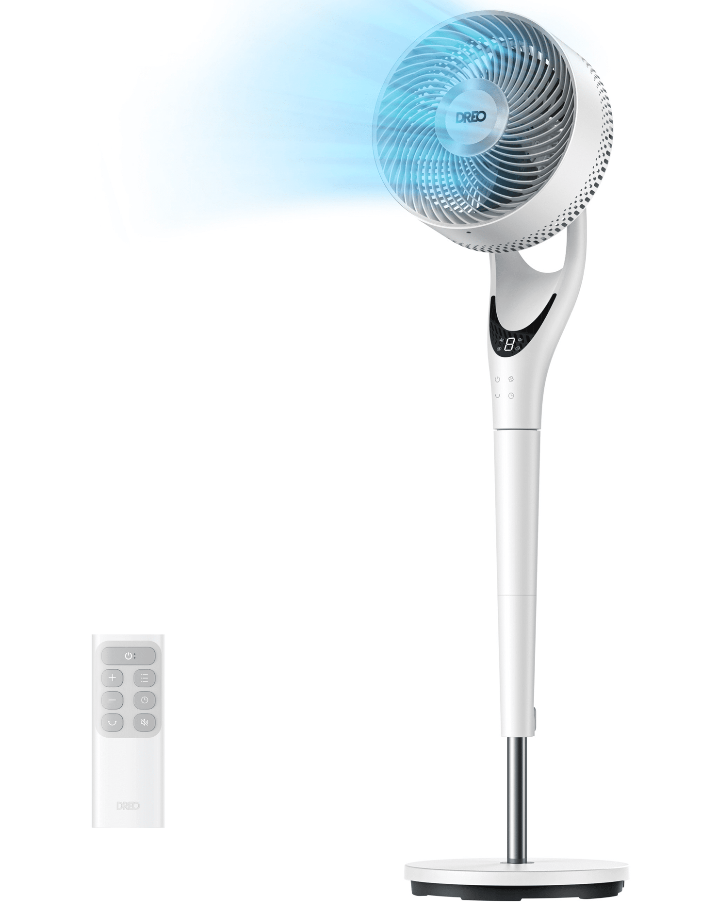 DREO TurboPolyâ„¢ Fan 154 Ultra-Quiet BLDC Fan with 9 speeds & 3 modes