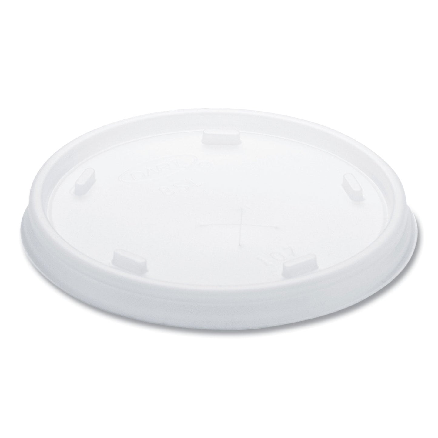 Dart® Plastic Cold Cup Lids, Fits 8 Oz To 9 Oz Cups, Translucent, 100 Pack, 10 Packs/carton