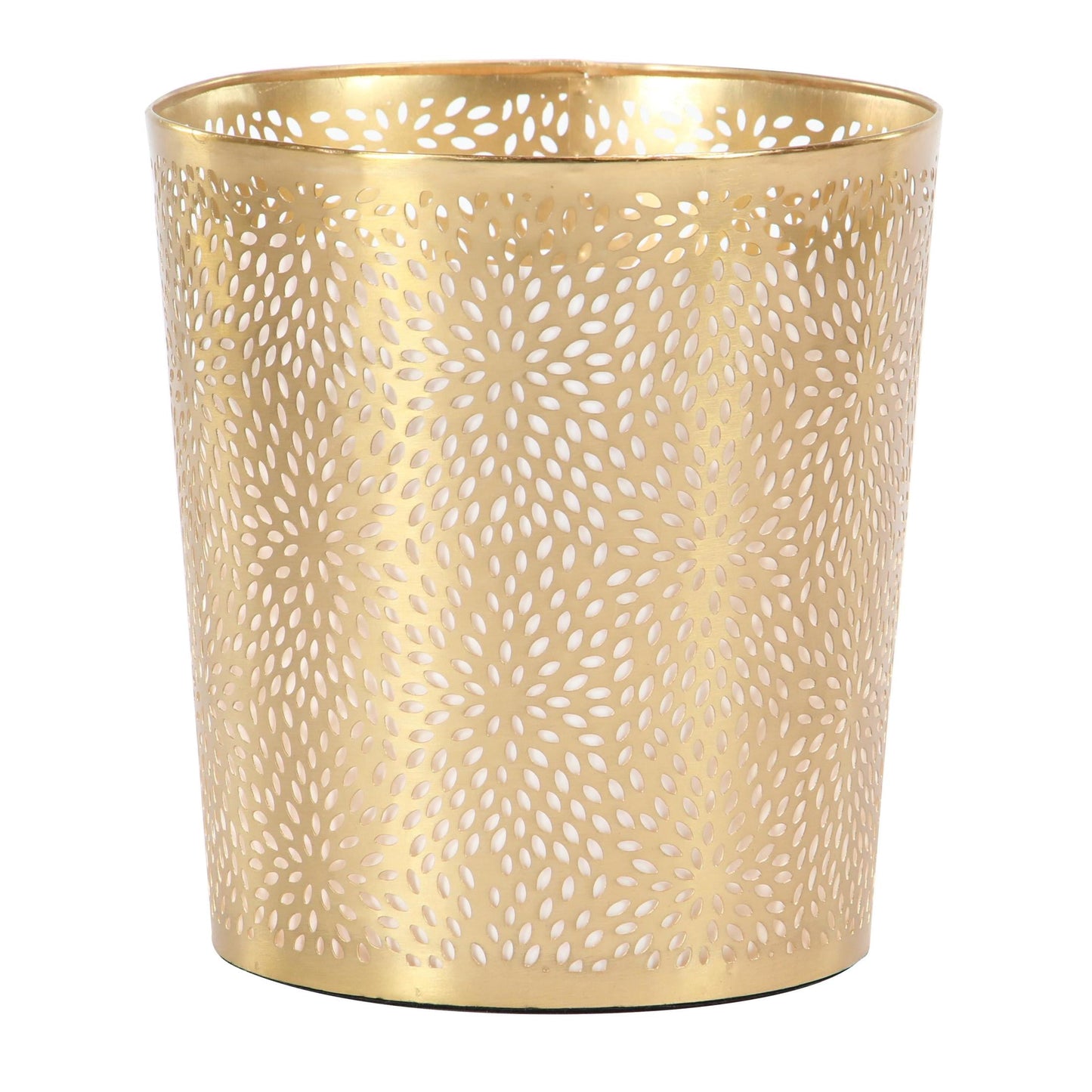 DecMode Silver Round Aluminum, Traditional and Sophisticated Accent Side Table, 15"W x 22"H