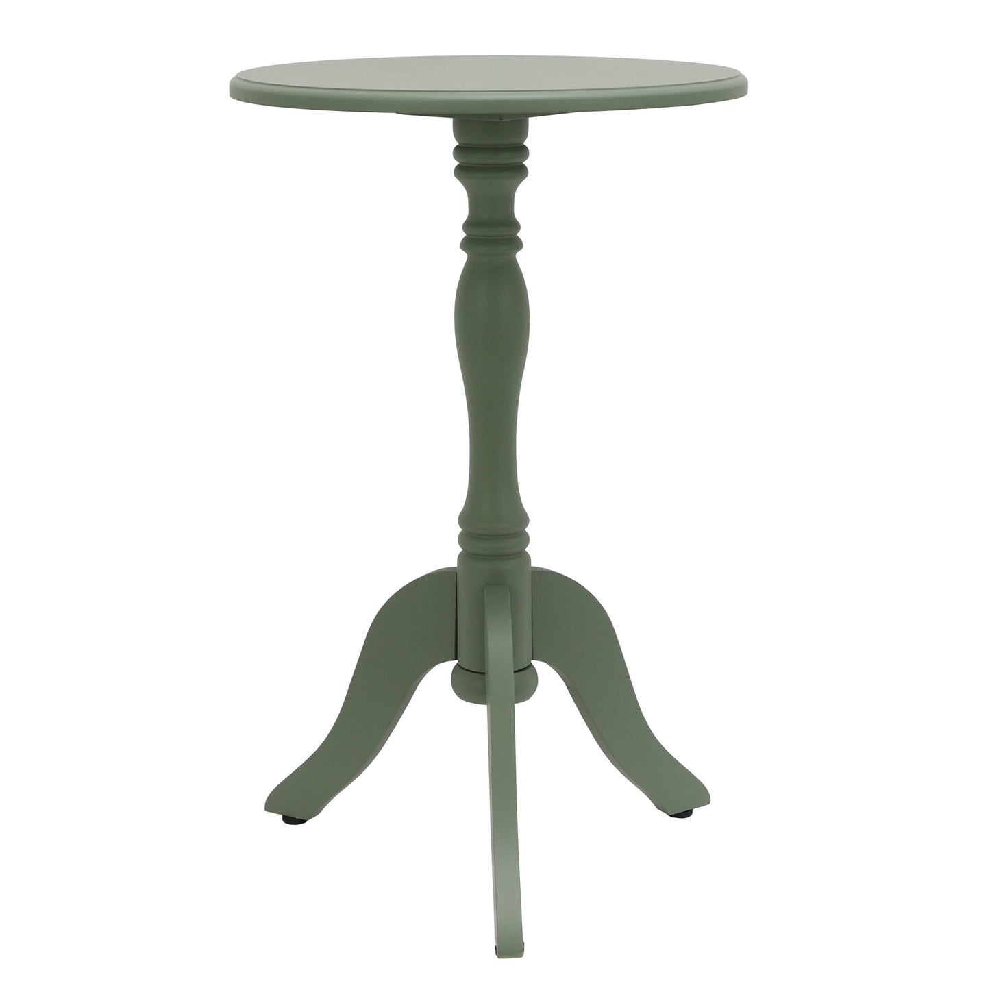Decor Therapy Simplify Antique Ice Blue Round Pedestal Accent Side Table