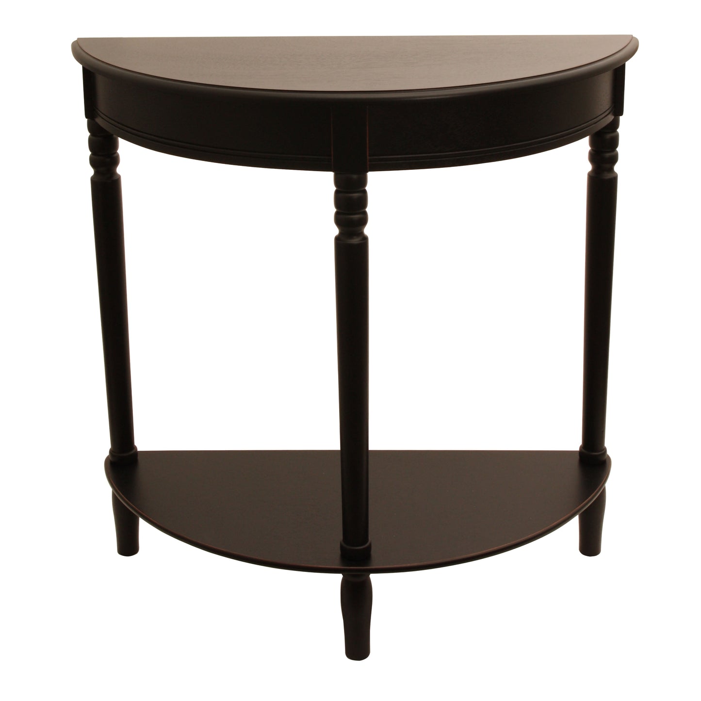Decor Therapy Simplify Half Round Accent Table, 12 in x 31.5 in x 31.5 in - Antique Navy