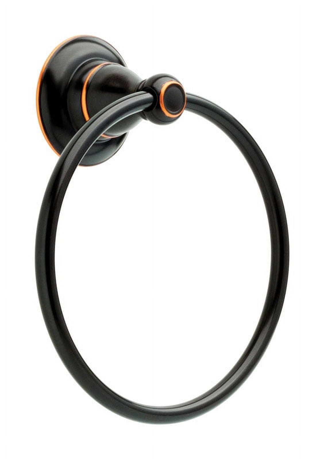 LIBERTY HARDWARE Porter Collection Towel Ring, Chrome 78446-PC