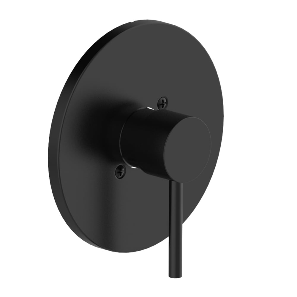 Design House 594408 Eastport II Contemporary Modern Valve Trim with Single-Handle Faucet and Escutcheon for Bathroom, Matte Black