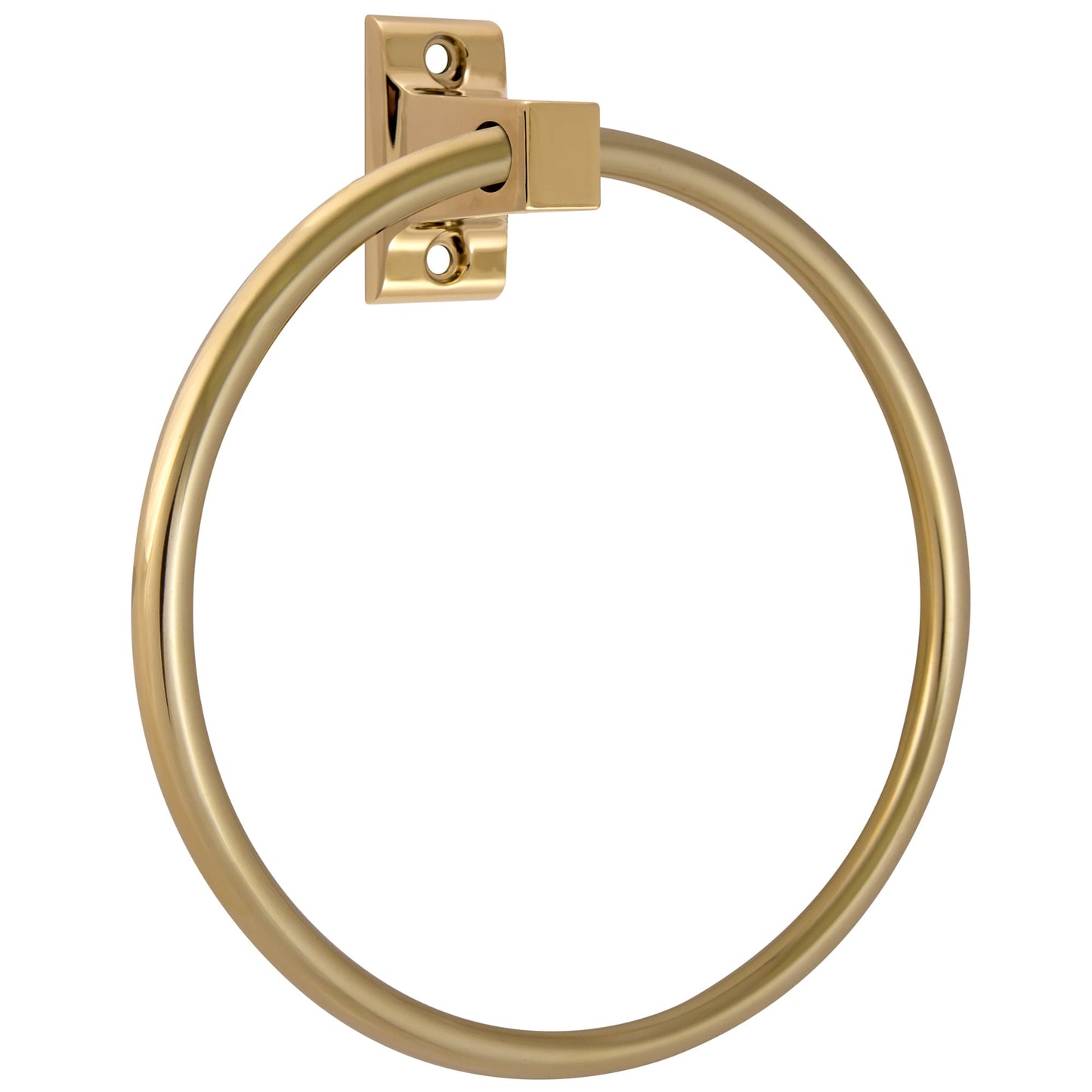 Design House Millbridge Wall Mounted Bathroom Towel Ring, Polished Chrome