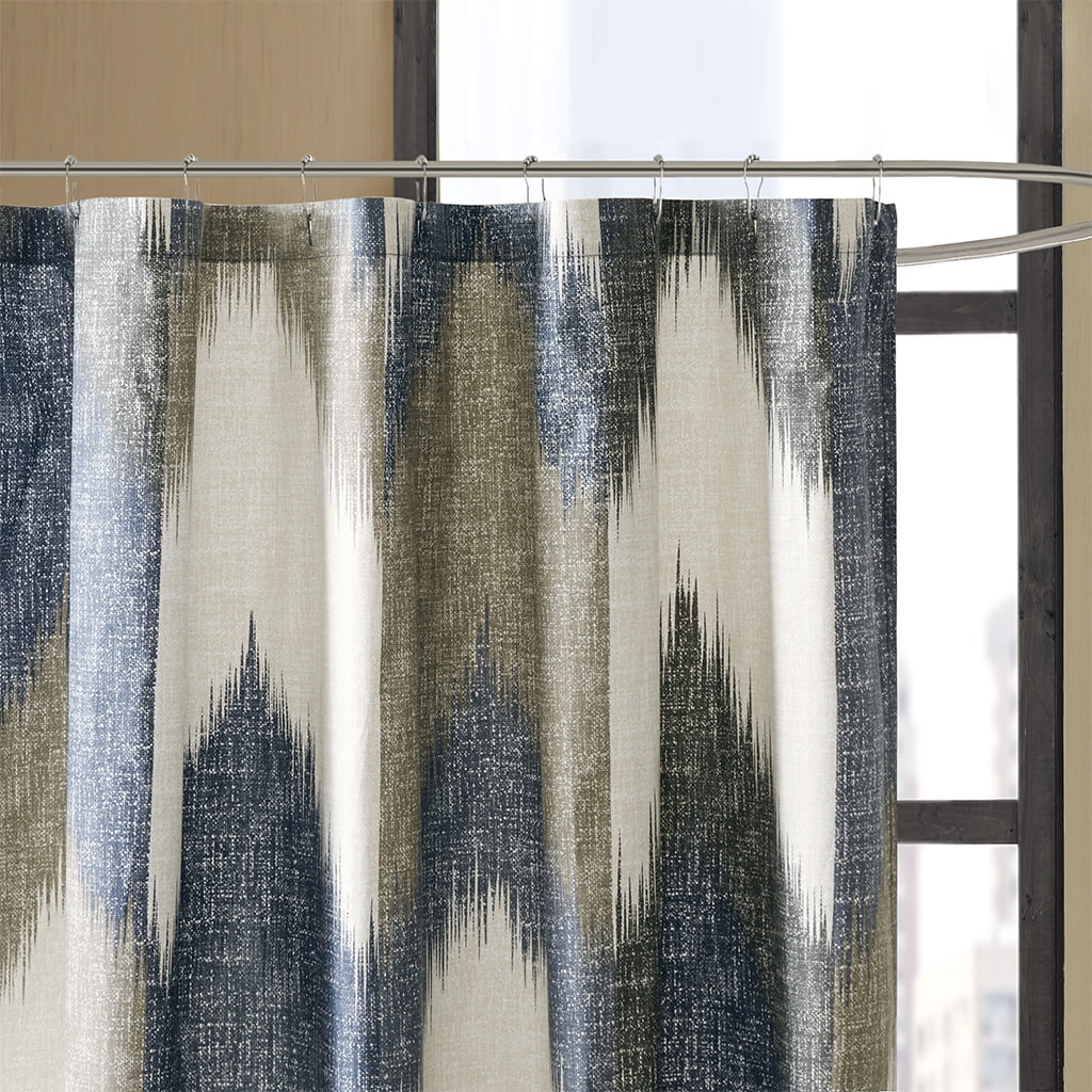 MAYEERTY Cotton Printed Light-Weight Adult Shower Curtain Bathroom