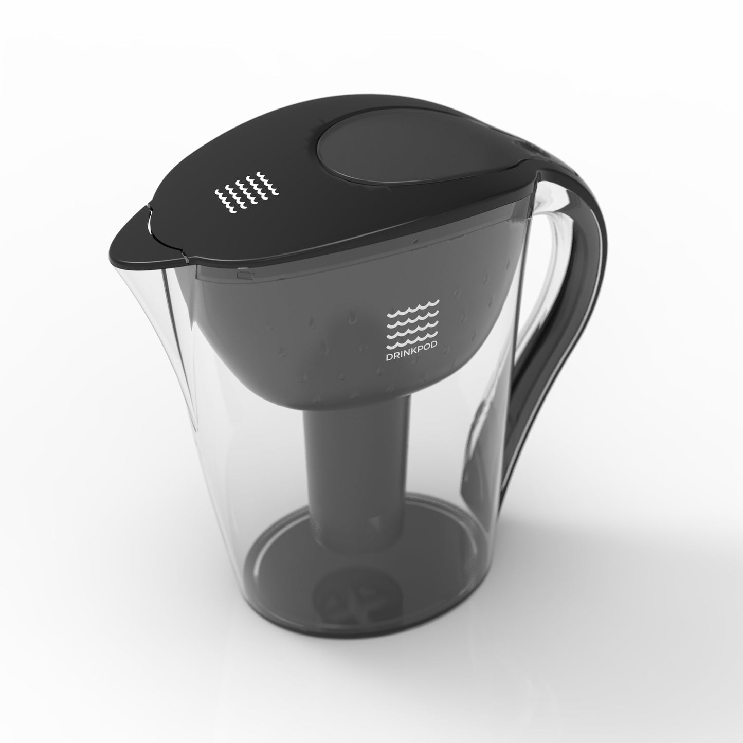 Drinkpod Ultra Premium Alkaline Filtered Water Pitcher . Includes 3 Bonus Filters. 3.5L Pure Healthy Water Ionizer, Clean & Toxin-Free Mineralized Alkaline Water In Minutes, White