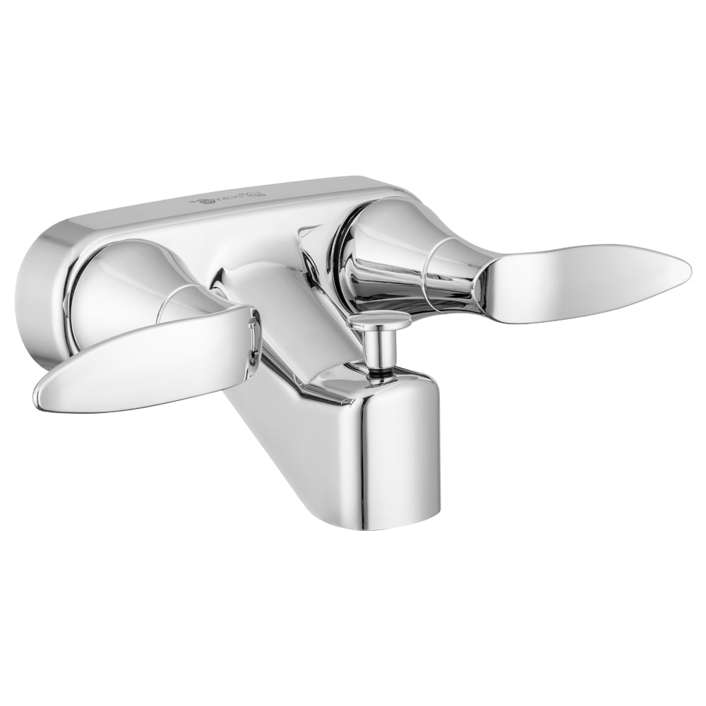 Dura Faucet DF-SA110LH-CP Tub Faucet 4"Wall Mnt Pull-Up Diverter Chrome Plastic