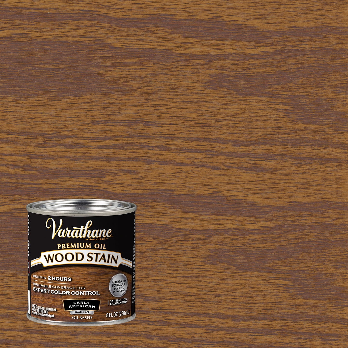 4 Pack, Early American, Varathane Premium Oil-Based Interior Wood Stain-211806, Half Pint