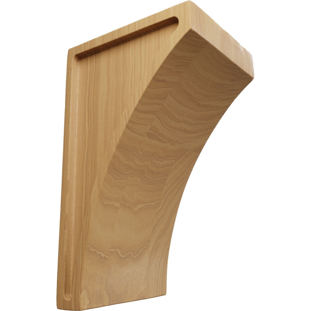 Ekena Millwork 3"W x 3 1/2"D x 6"H Small Lawson Wood Corbel, Cherry