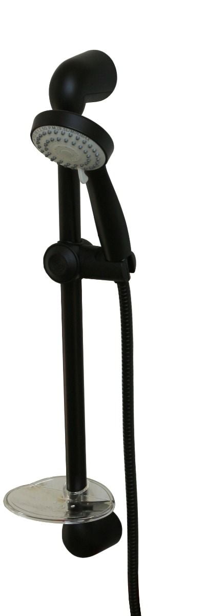 Empire Faucets Adjustable Shower Head and Shower Slide Bar Combo in Matte Black