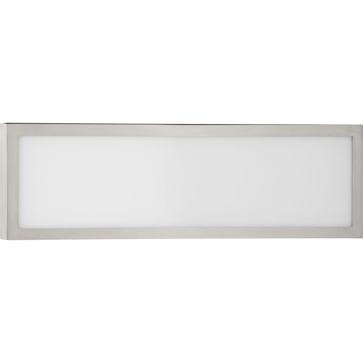 Progress Lighting Everlume 1-Light LED Modern Bath Vanity Light, Brushed Nickel, Frosted Glass Shade