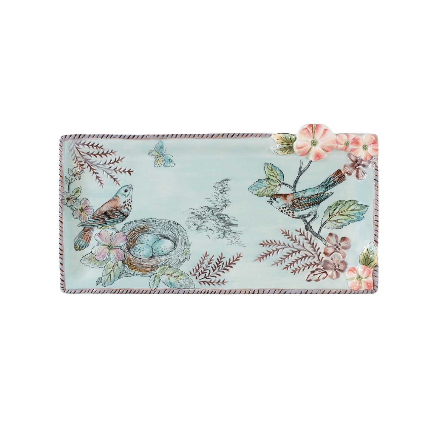 Fitz and Floyd English Garden 13 1/4 in Serving Tray
