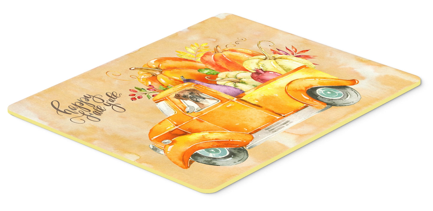 Fall Harvest Boxer Kitchen or Bath Mat 24x36