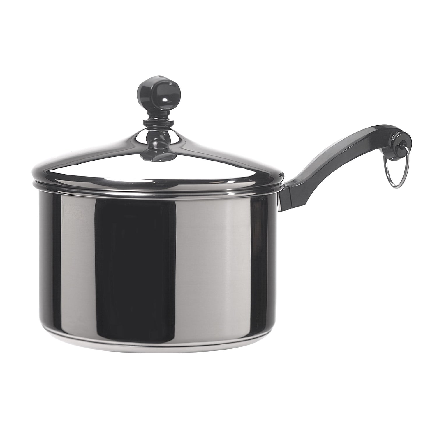Farberware Classic Series Sartén para Salsa de Acero Inoxidable de 2 Cuartos con Tapa, Compatible con Inducción, Apta para Utensilios de Metal y Lavavajillas, Acero Inoxidable