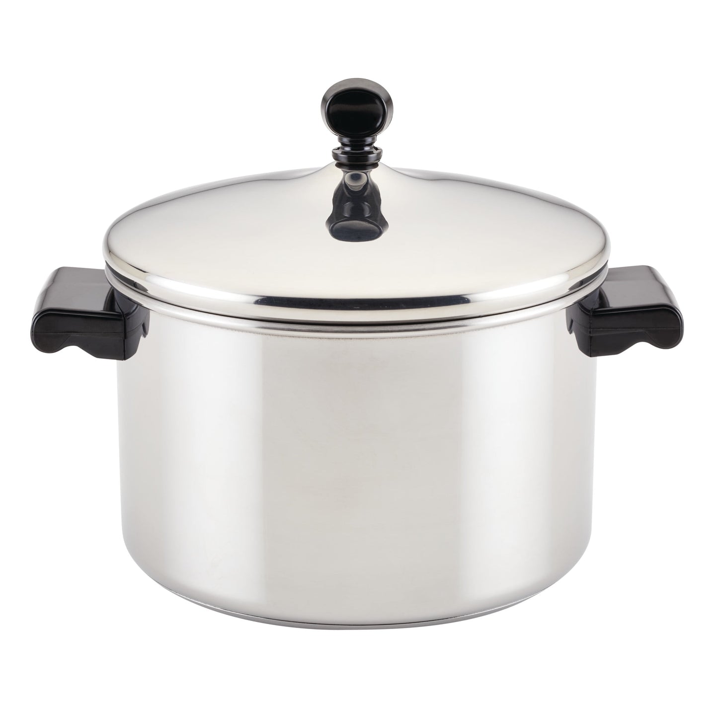 Farberware Classic Series 4 Quart Stainless Steel Sauce Pot with Lid, Induction Compatible, Metal Utensil and Dishwasher Safe, Stainless Steel