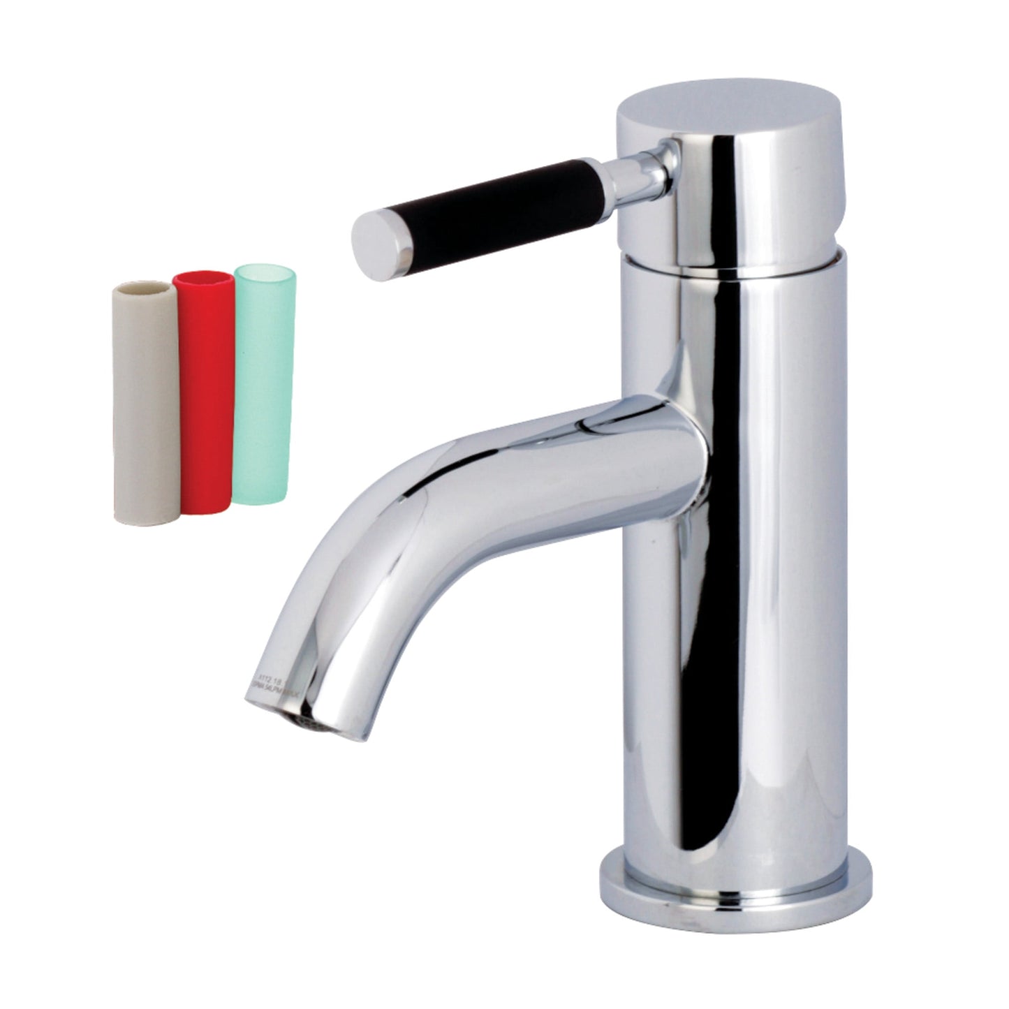Kingston Brass LS8221DKL Kaiser One-Handle 1-Hole Bathroom Faucet with Push Pop-Up Drain in Polished Chrome