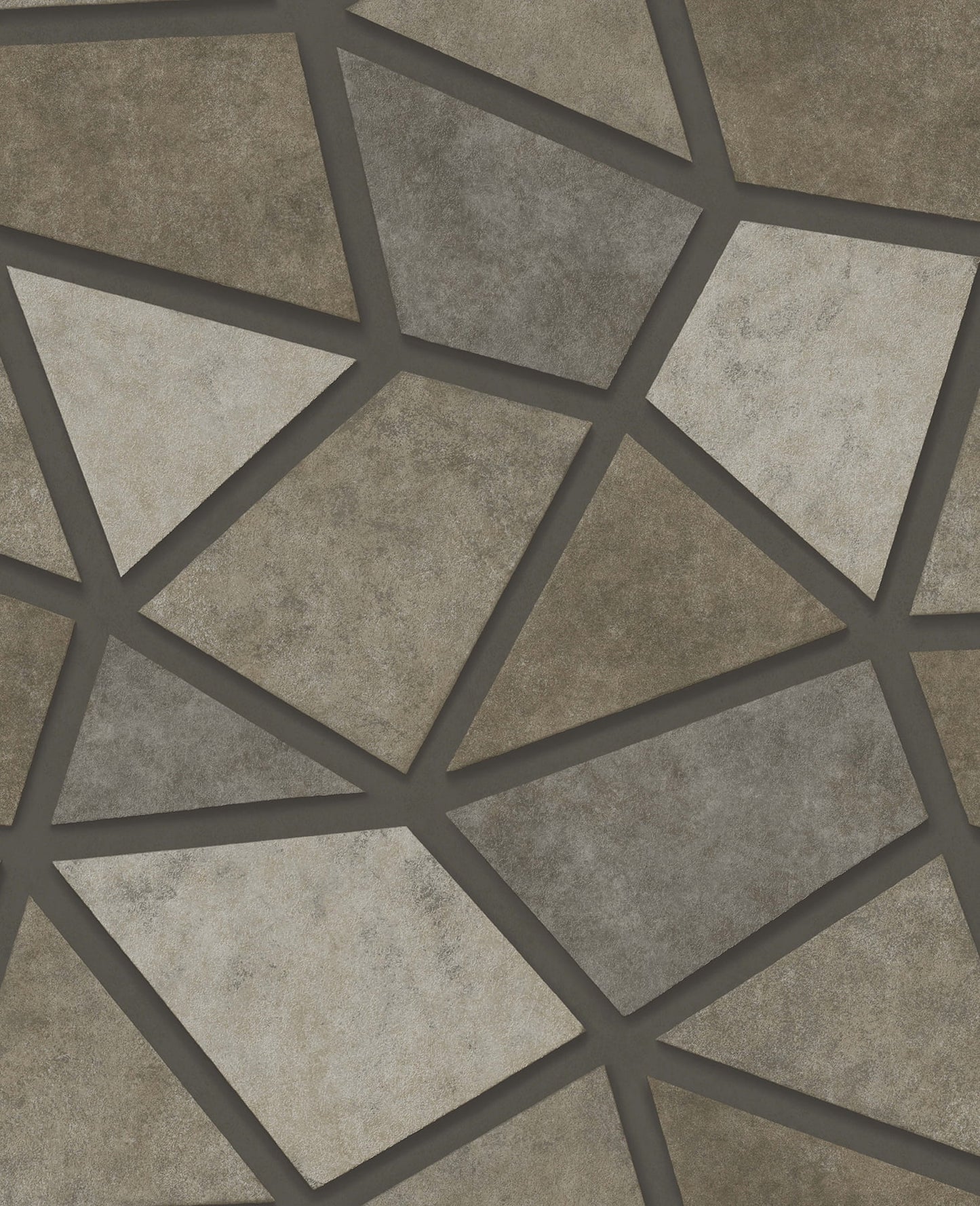 Fine Decor Coty Brown Mosaic Wallpaper