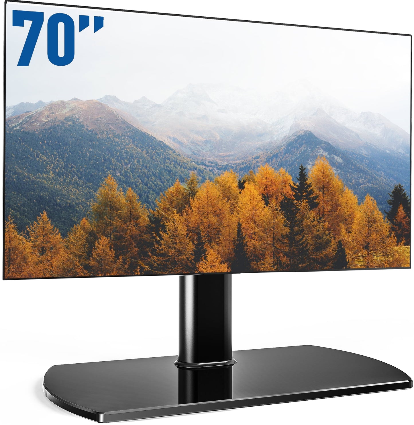 Fitueyes Universal Swivel Tabletop TV Stand base with Mount for 32 to 70 75 inch Sony Lg Samsung Apple LED LCD Flat screen TVs