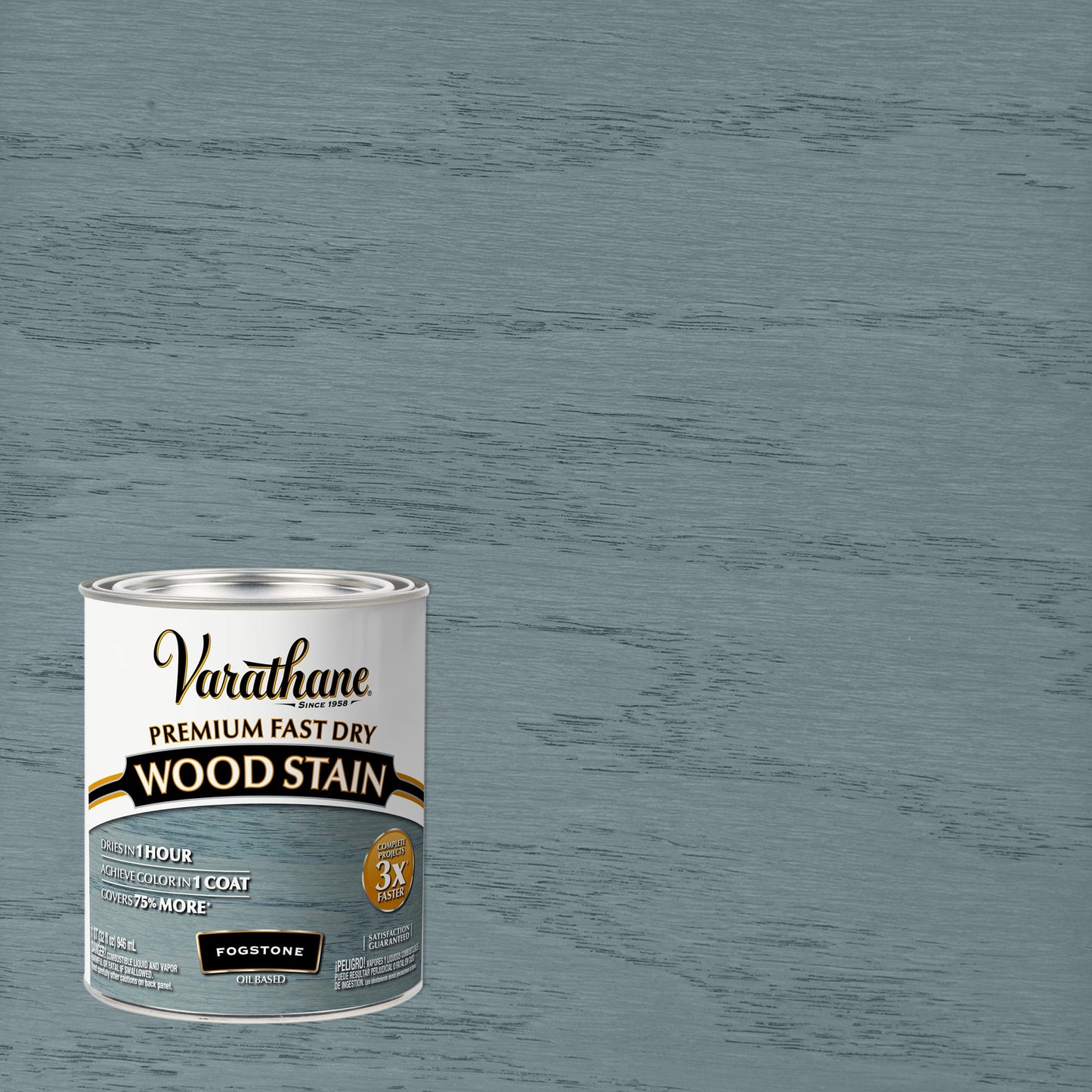 2 Pack, Fogstone, Varathane Premium Fast Dry Wood Stain-370720, Quart