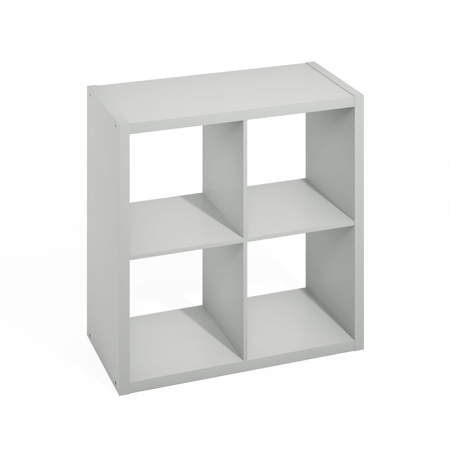 Furinno Hermite 4-Cube Open Shelves Kitchen Storage, Kitchen Island, Bakers Rack, Buffet Sideboard, Light Grey