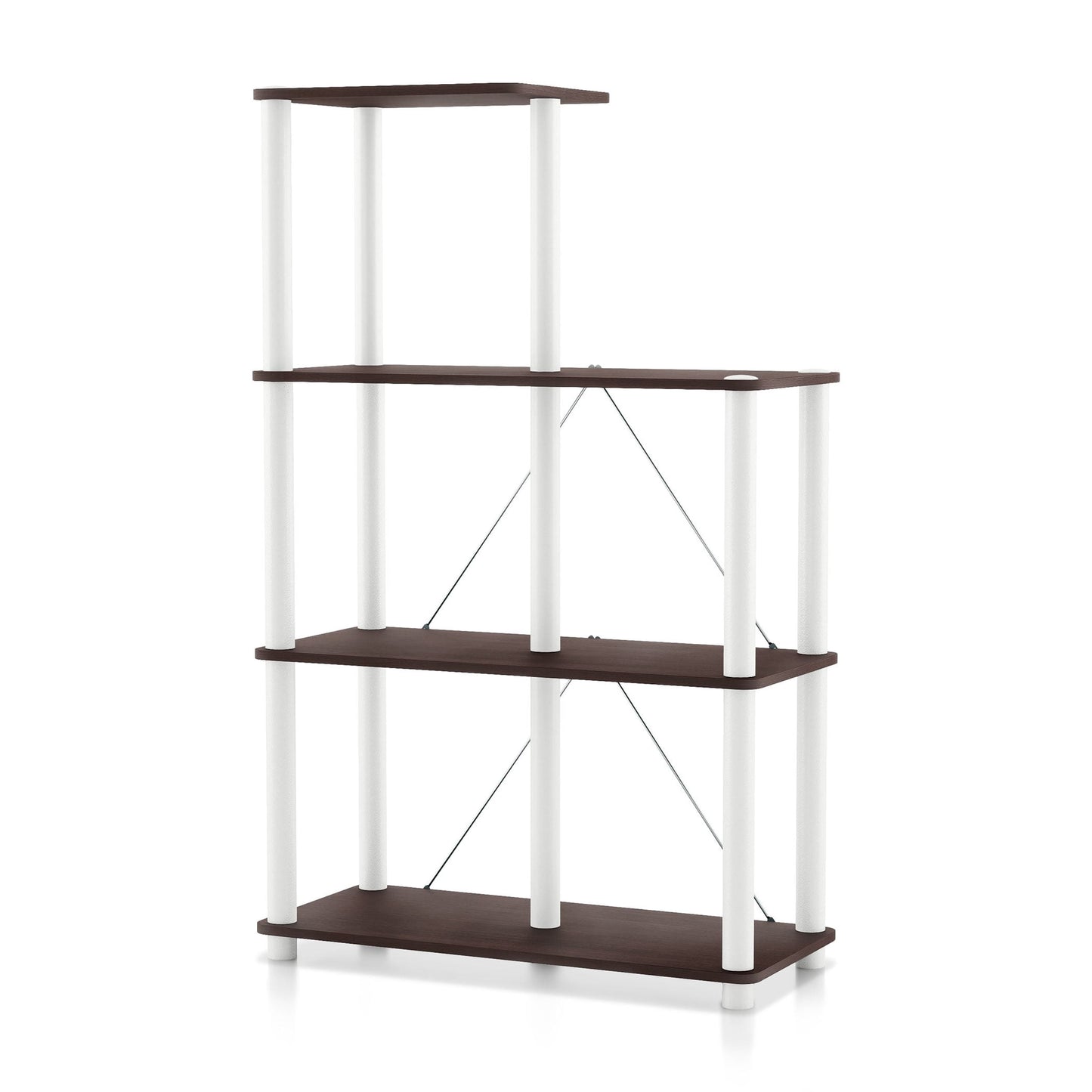 Furniture of America Brooks Adult Open Display Shelf Bookcase, 5-Cube Shelves, Espresso