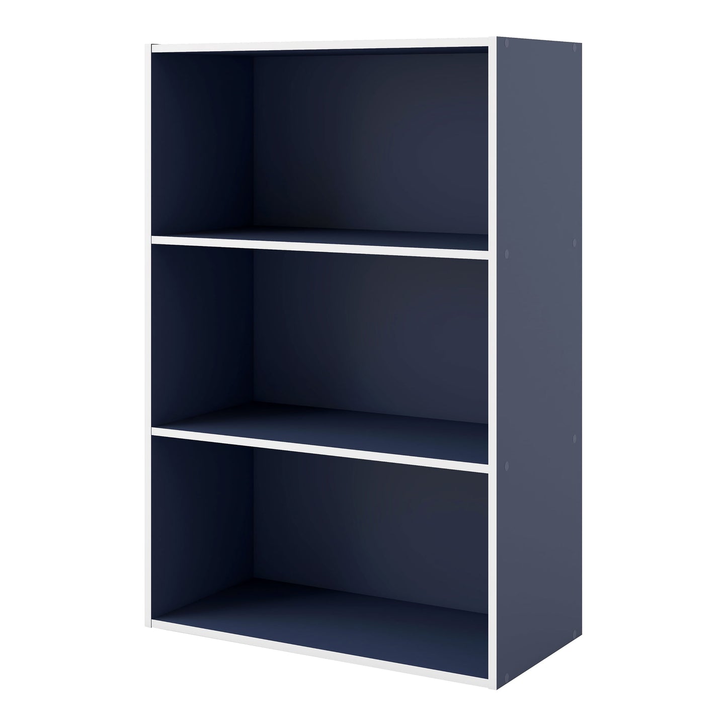 Furniture of America Brooks Stackable 3-Tier Wood White Bookcase