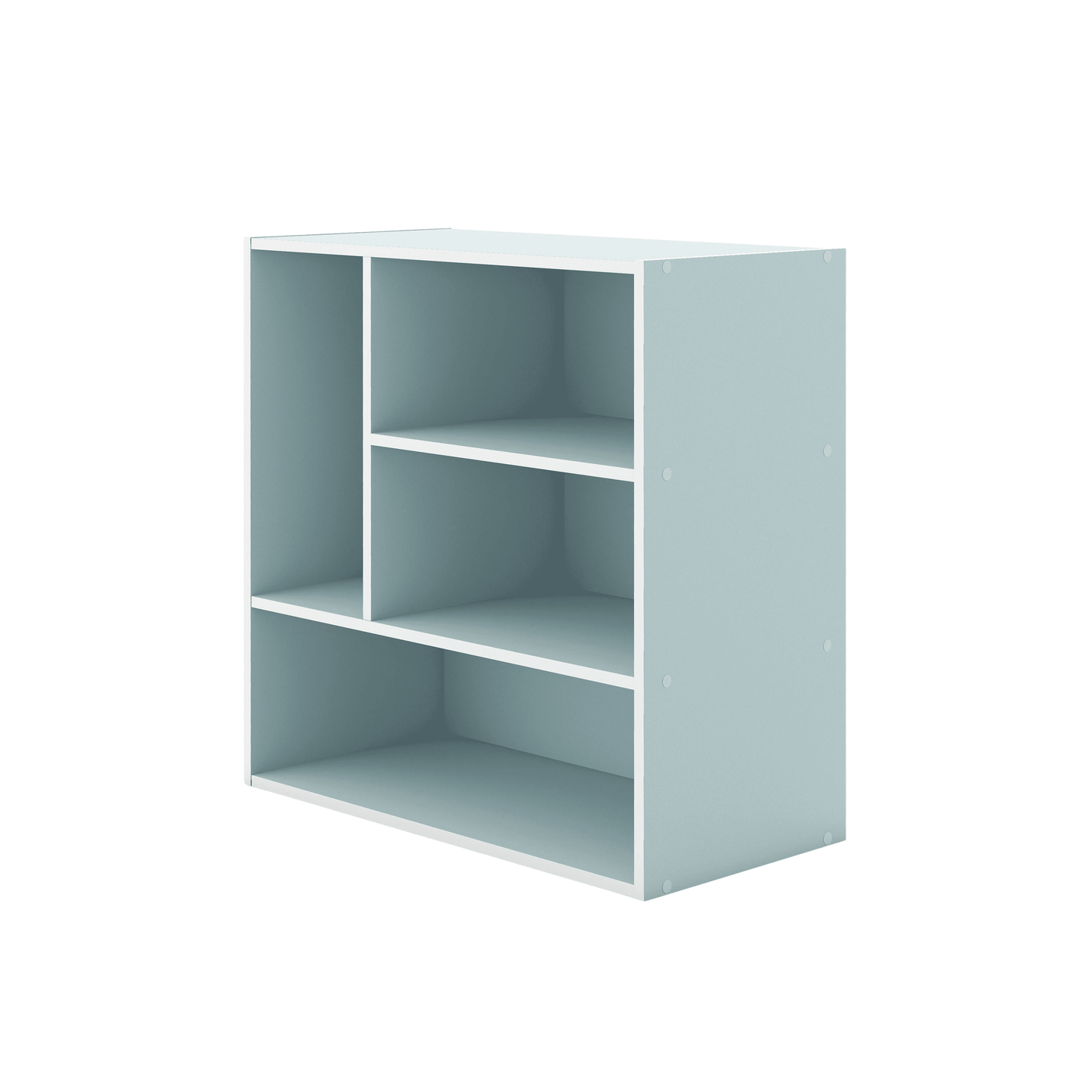 Furniture of America Brooks Stackable 4-Vertical Wood Light Blue Bookcase