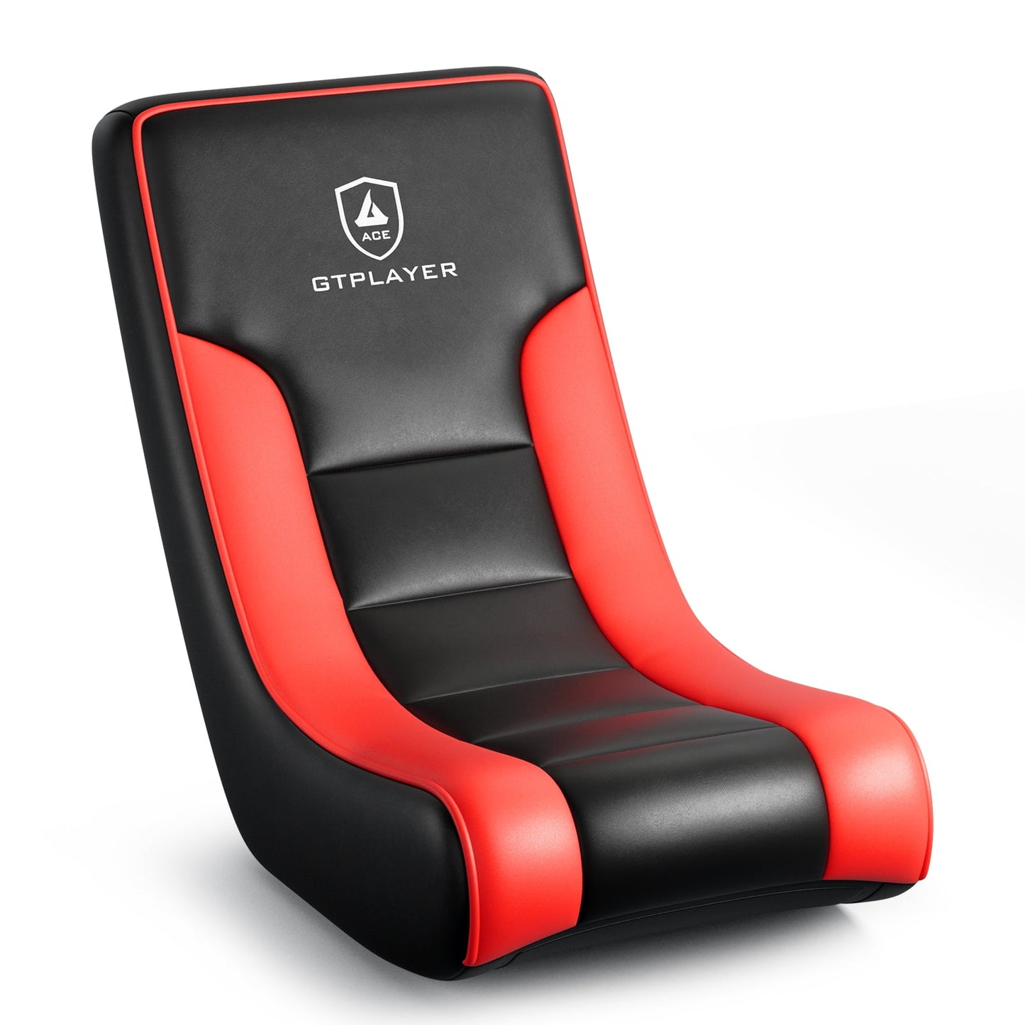 GTPLAYER Floor Rocker Gaming Chair,Red