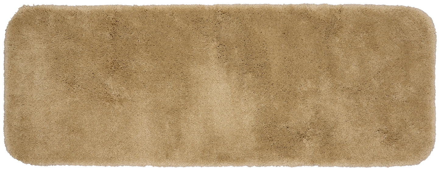 Garland Rug Finest Luxury Washable Nylon Taupe Bath Runner, 22" x 60"