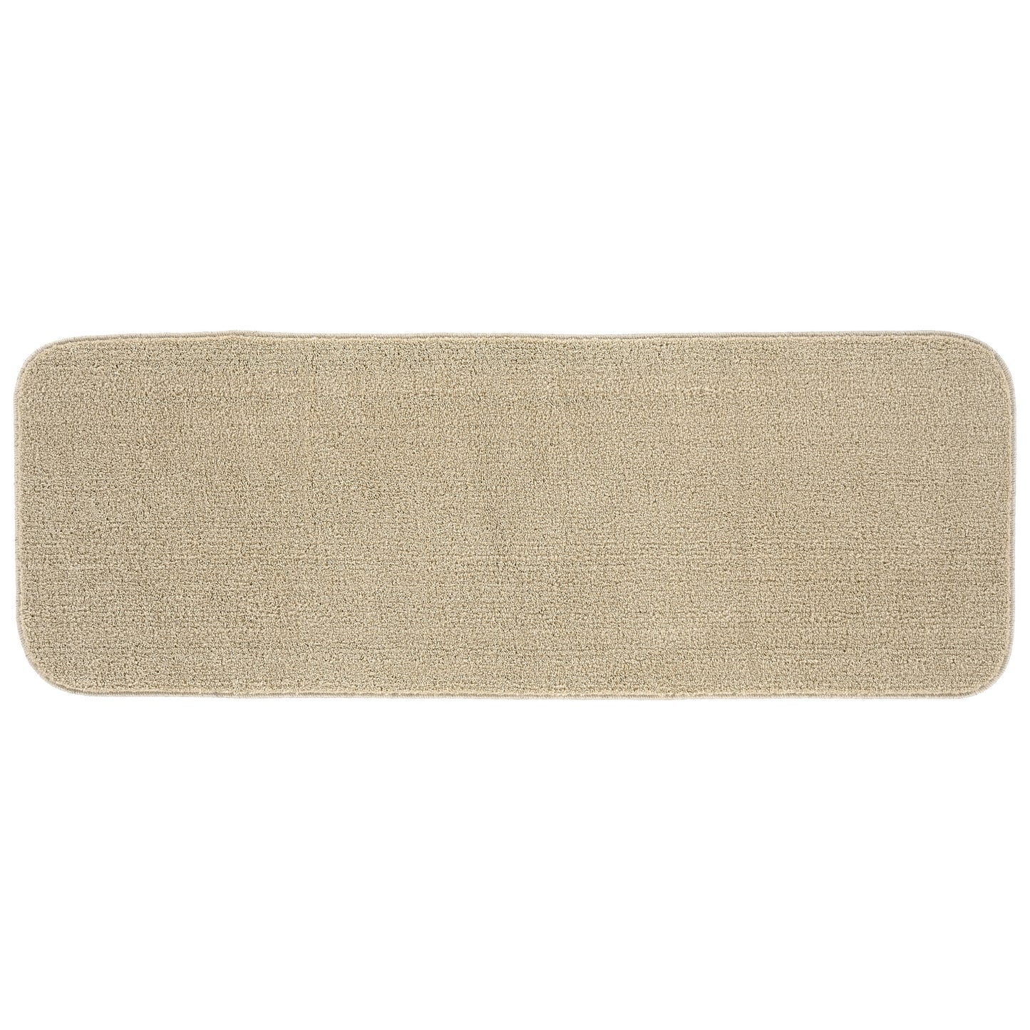 Garland Rug Gramercy Washable Polypropylene Champagne Bathroom Runner, 22†x 60â€
