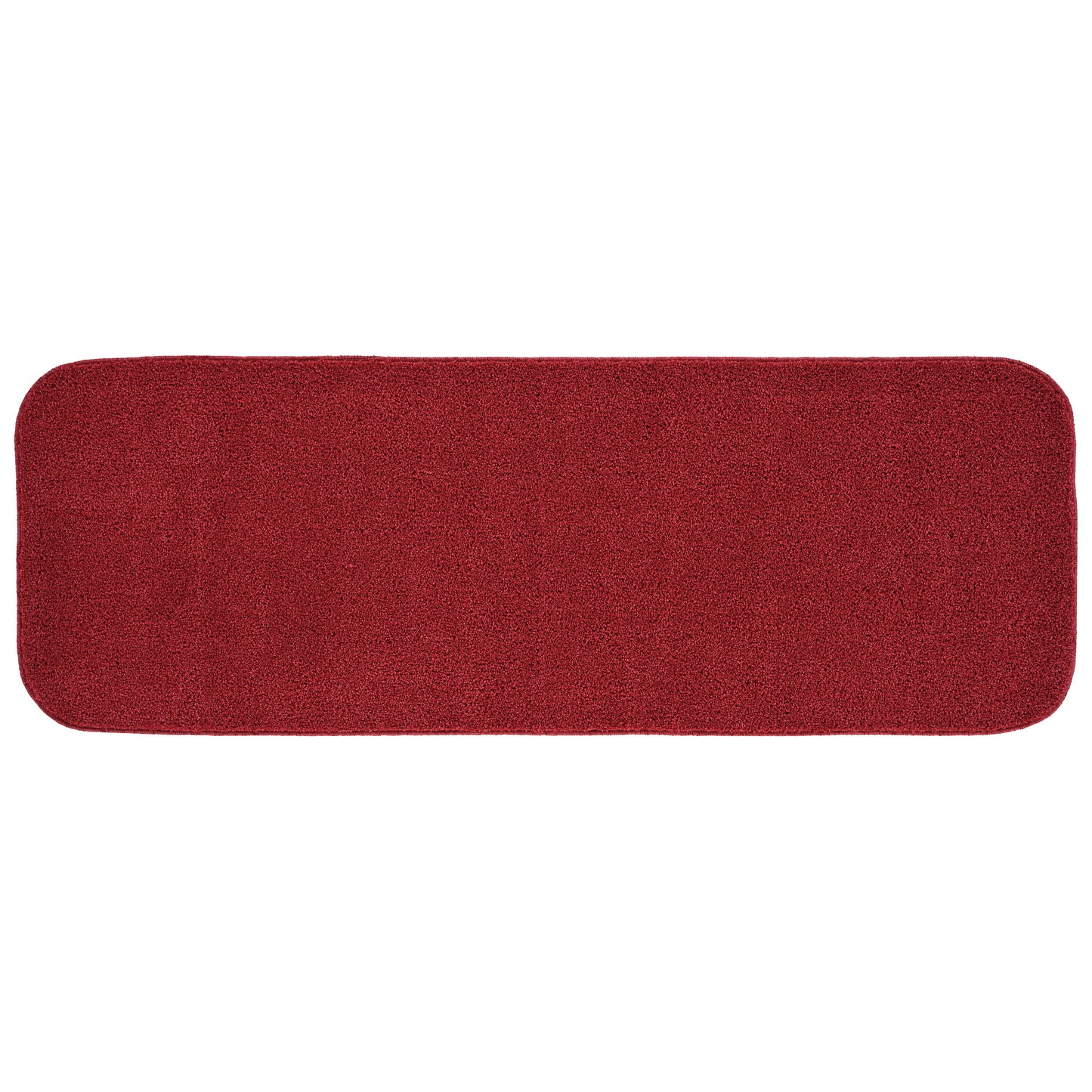 Garland Rug Gramercy Washable Polypropylene Classic Red Bathroom Runner, 22†x 60â€