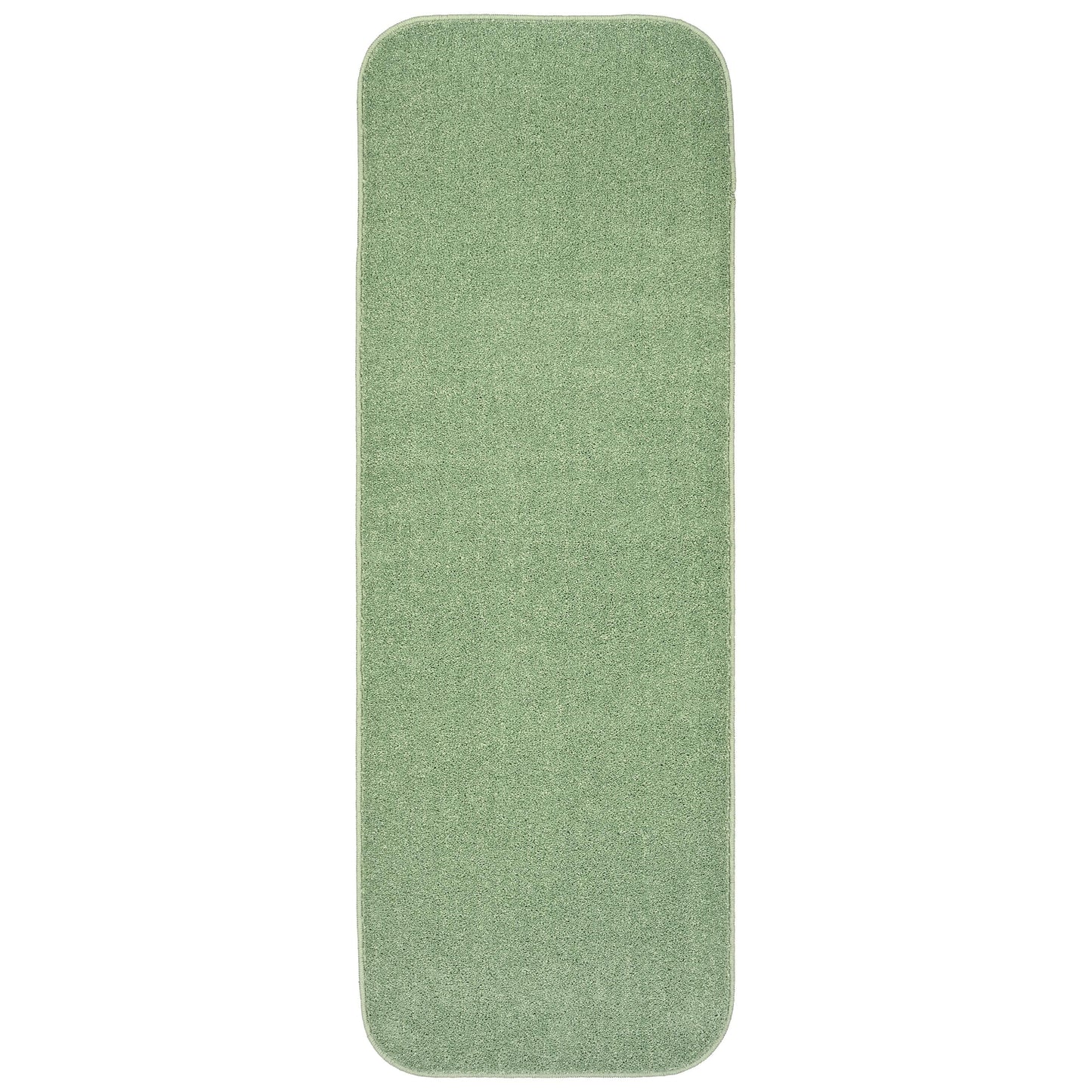 Garland Rug Gramercy Washable Polypropylene Deep Fern Bathroom Runner, 22†x 60â€