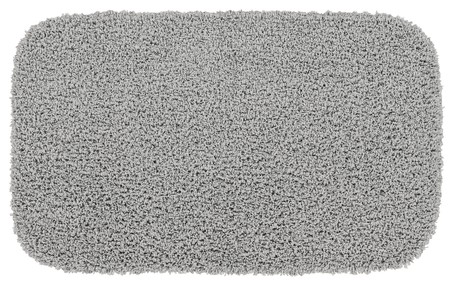 Garland Rug Jazz Washable Nylon Platinum Gray Bathroom Rug, 24" x 40"