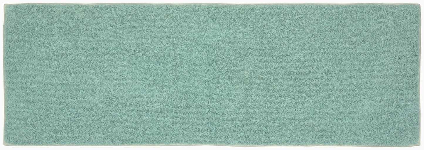 Garland Rug Queen Cotton Washable Sea Foam Bath Runner, 22" x 60"