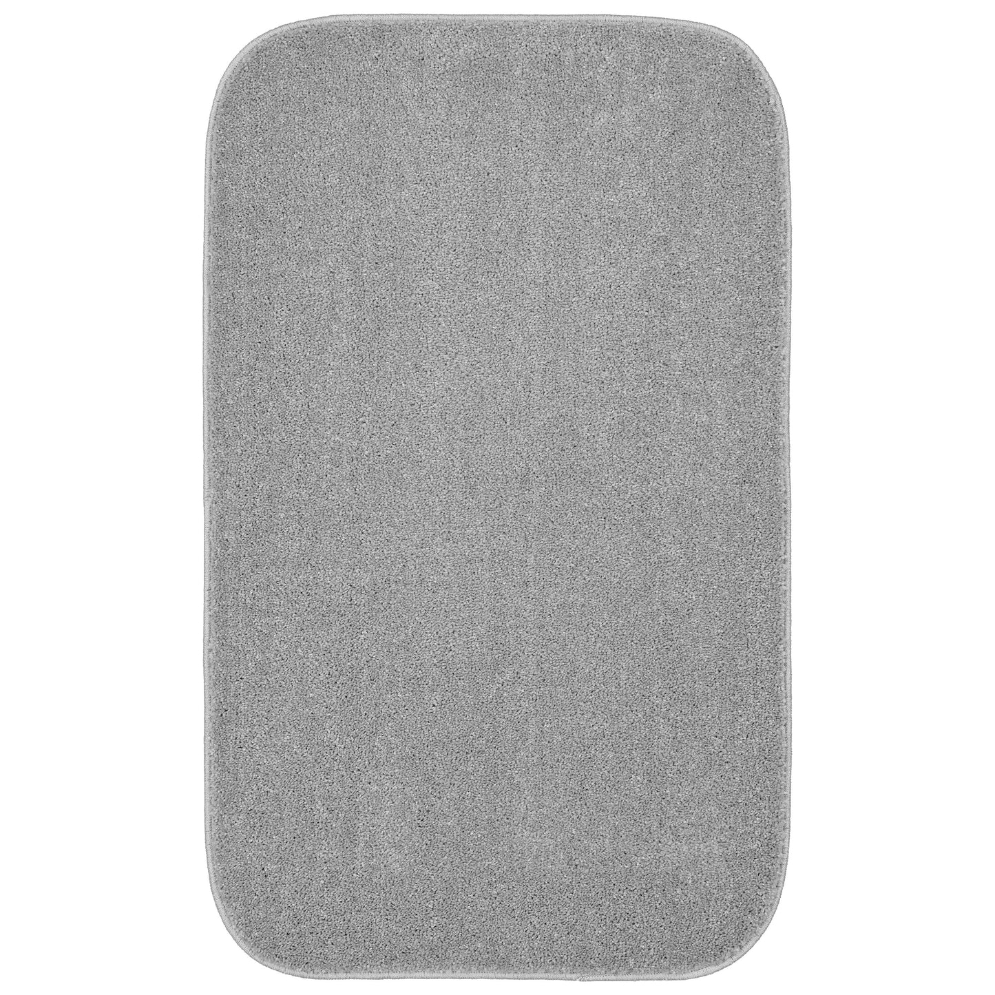 Garland Rug Sedona Washable Polypropylene Silver Bath Rug, 24" x 40"