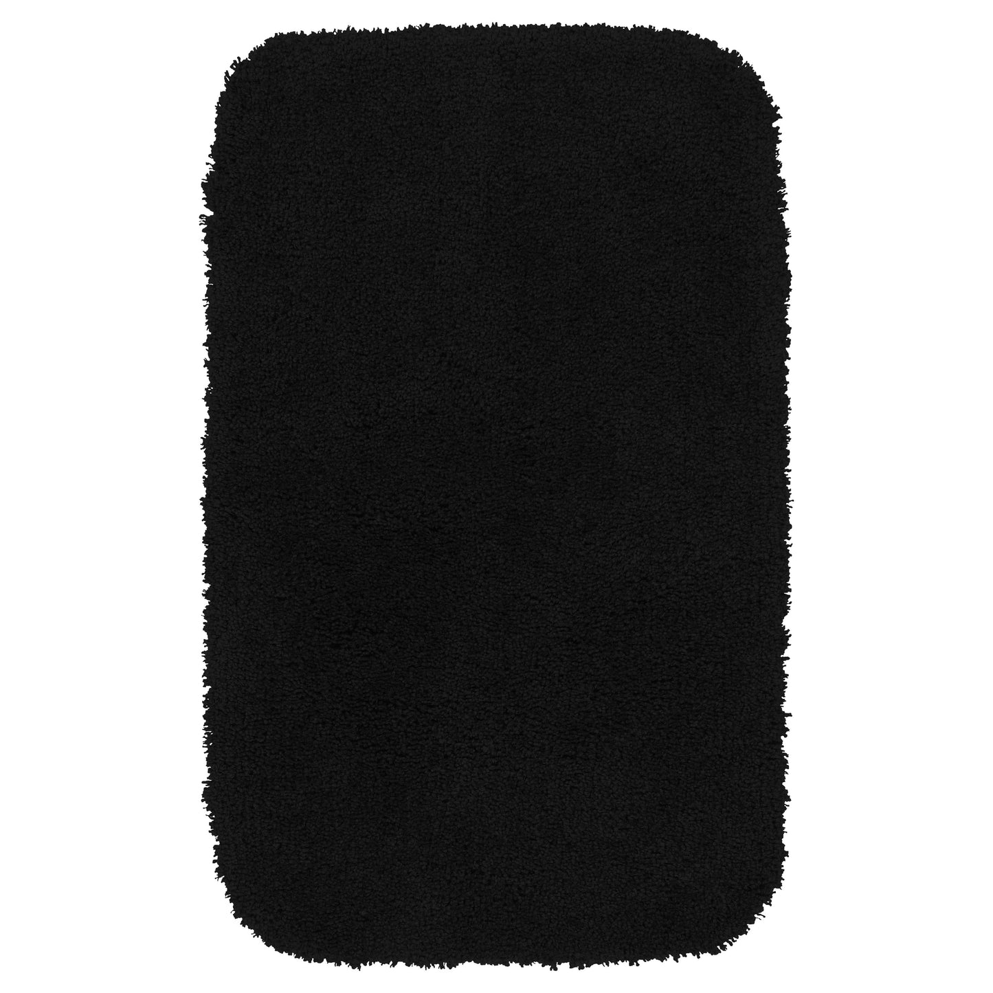 Garland Rug Serendipity Washable Nylon Black Bath Rug, 24" x 40"