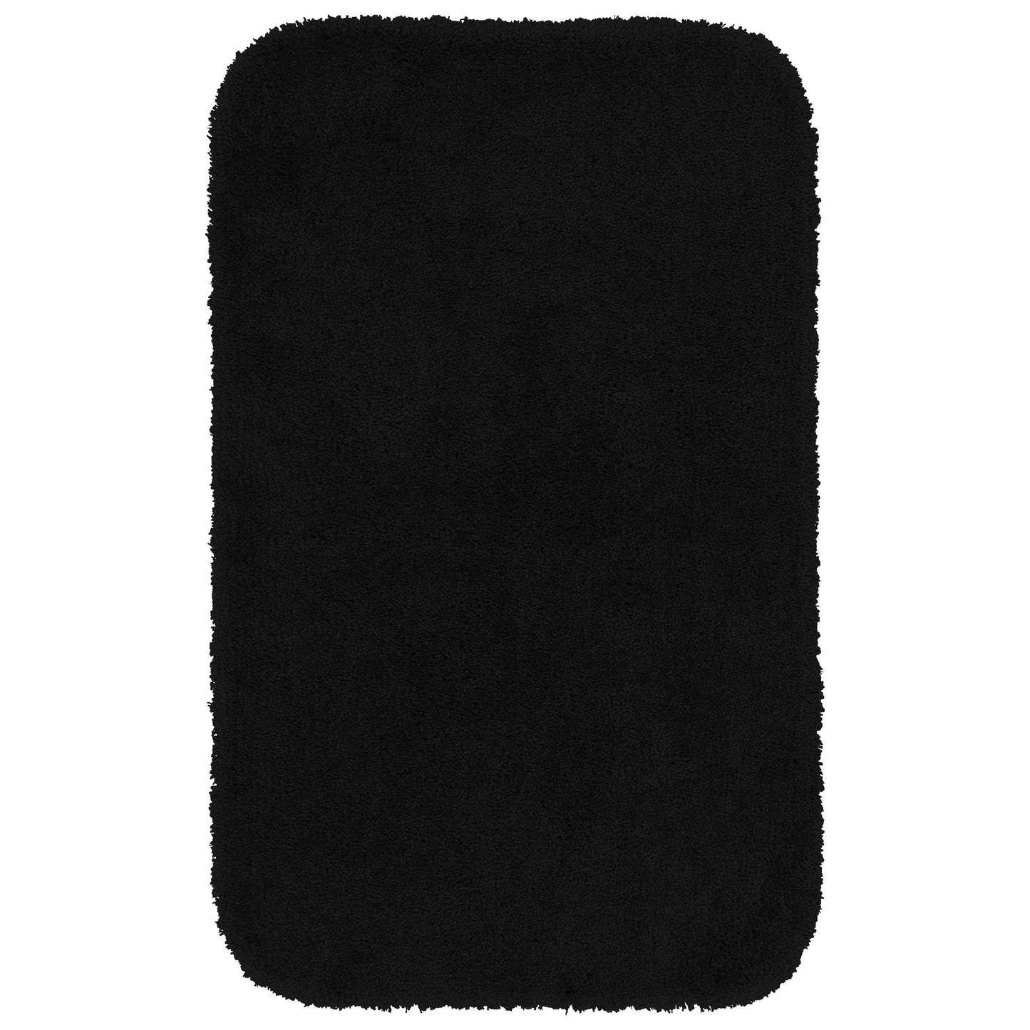 Garland Rug Serendipity Washable Nylon Black Bath Rug, 30" x 50"