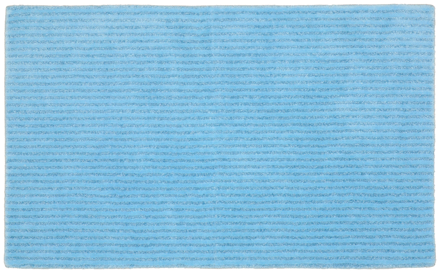 Garland Rug Sheridan 30 in. x 50 in. Plush Washable Nylon Bath Rug Basin Blue