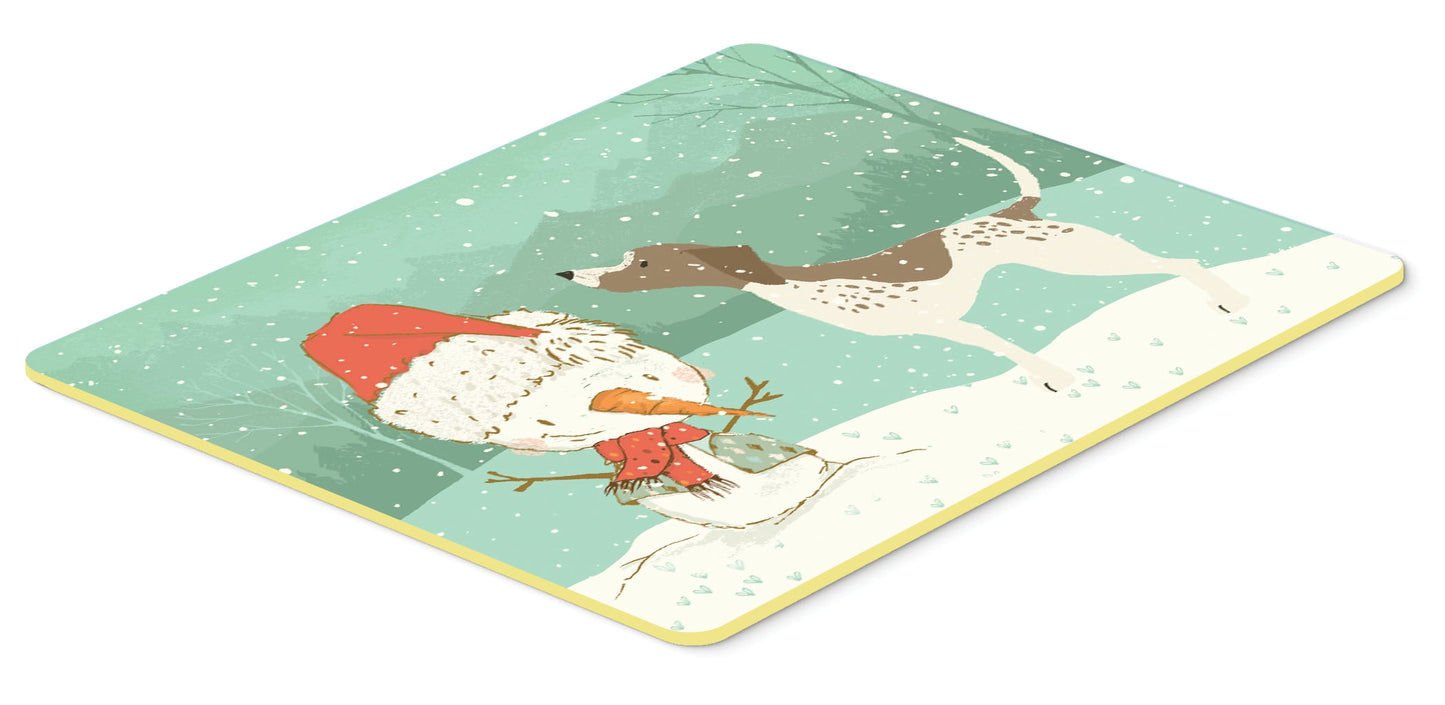 German Shorthair Snowman Christmas Kitchen or Bath Mat 24x36