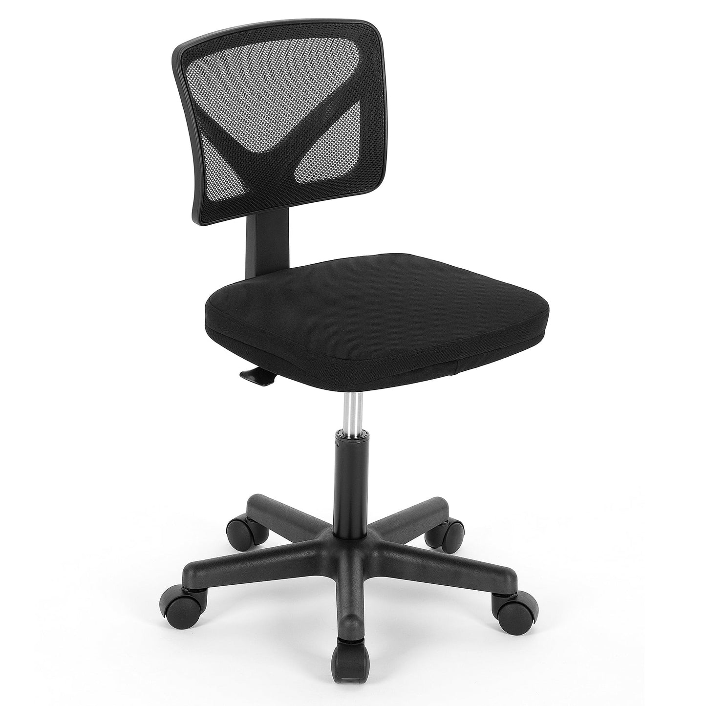 Gianna Mesh Task Chair with Padded Seat for Home Office, Black