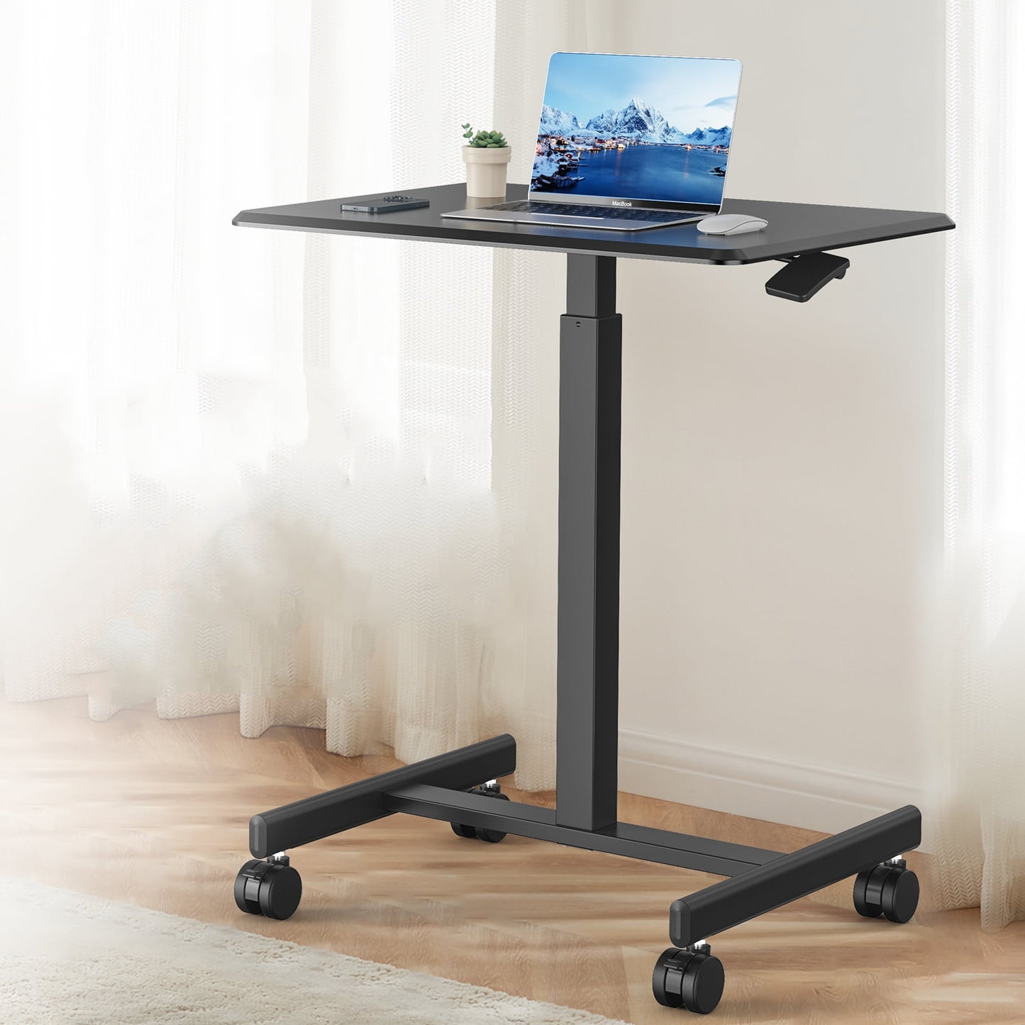 Gianna Mobile Height Adjustable Desk Computer Workstation for Classroom Home Office