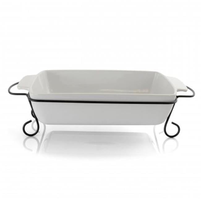 Gibson Elite 124391.02 15.5 in. Rectangle Sto are Bakeware with Metal Rack - 2 Piece