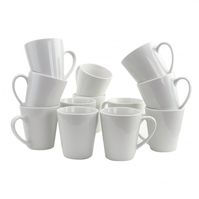 Gibson Home Noble Court 12 Piece 12 oz. Mug Set in White
