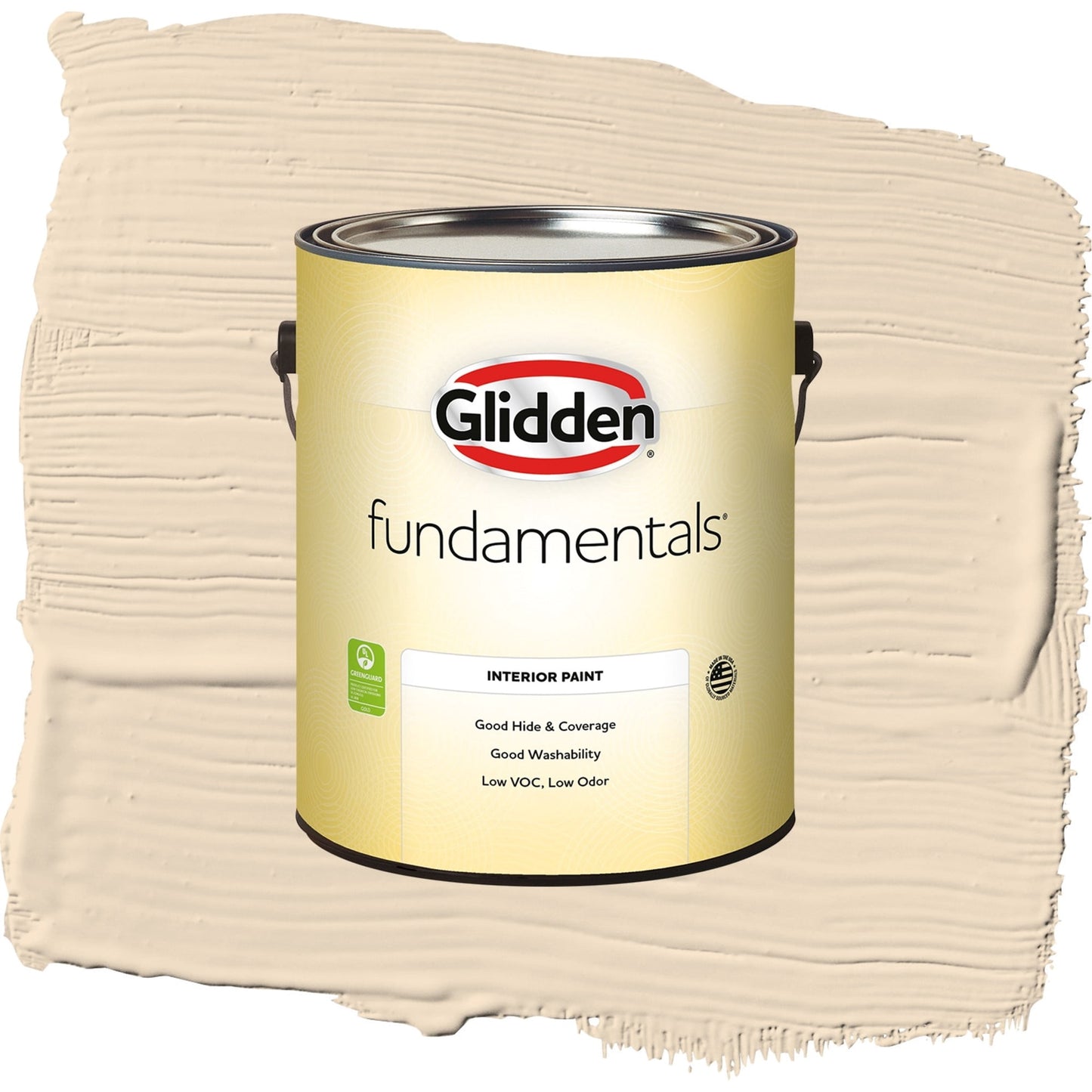 Glidden Fundamentals Antique Parchment / Beige, Semi-Gloss Interior Paint, 1 Gallon