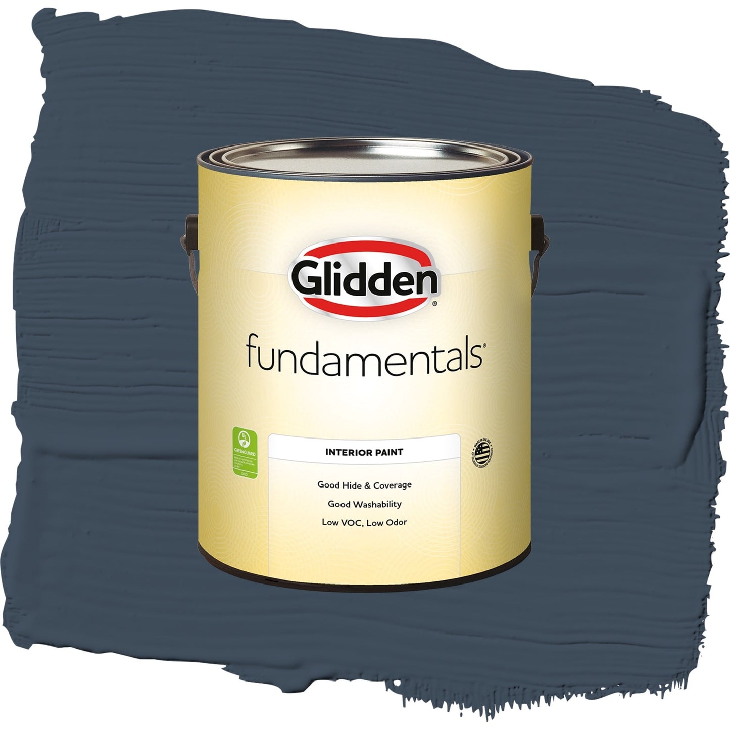Glidden Fundamentals Cavalry / Navy Blue, Semi-Gloss Interior Paint, 1 Gallon