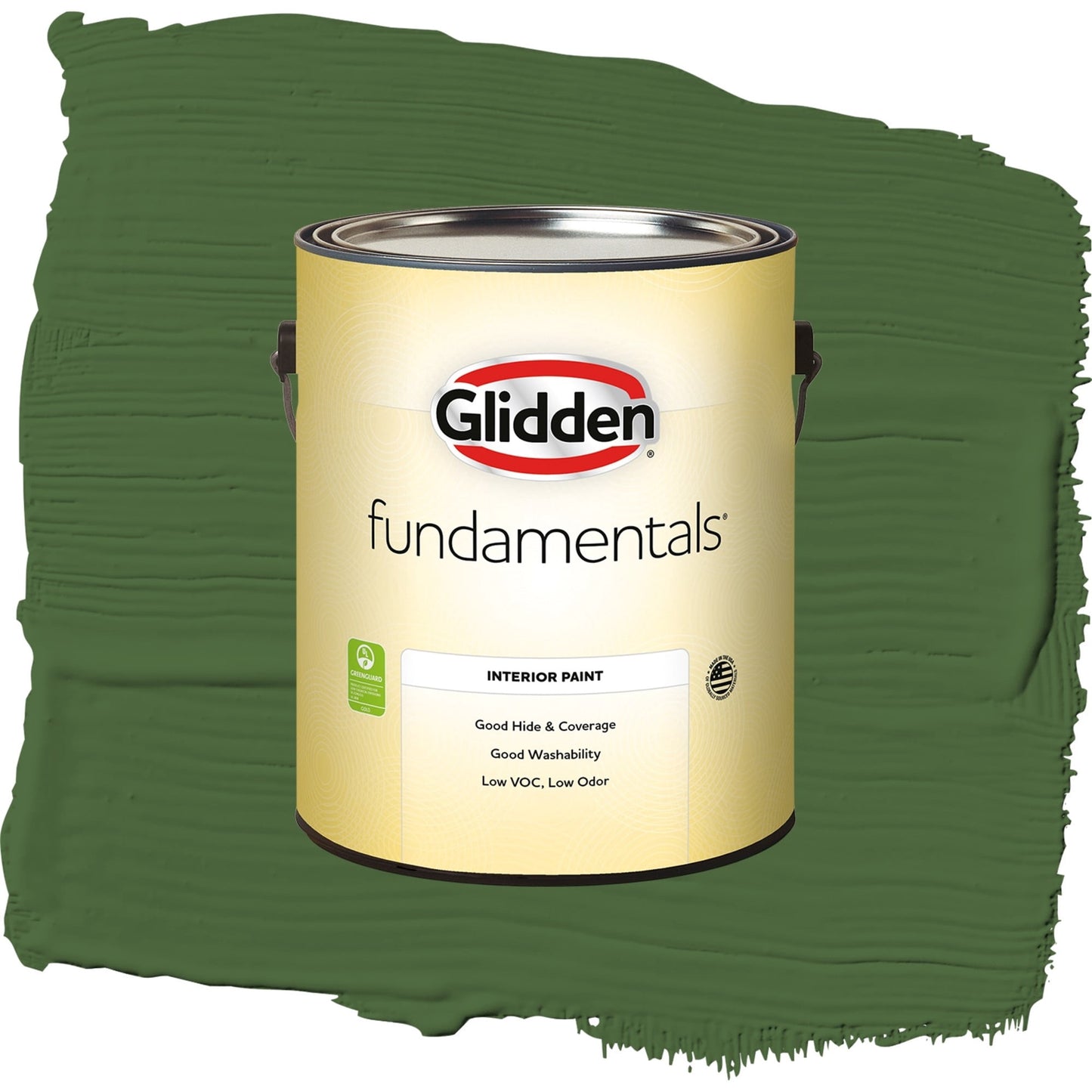 Glidden Fundamentals Mountain Forest / Green, Semi-Gloss Interior Paint, 1 Gallon