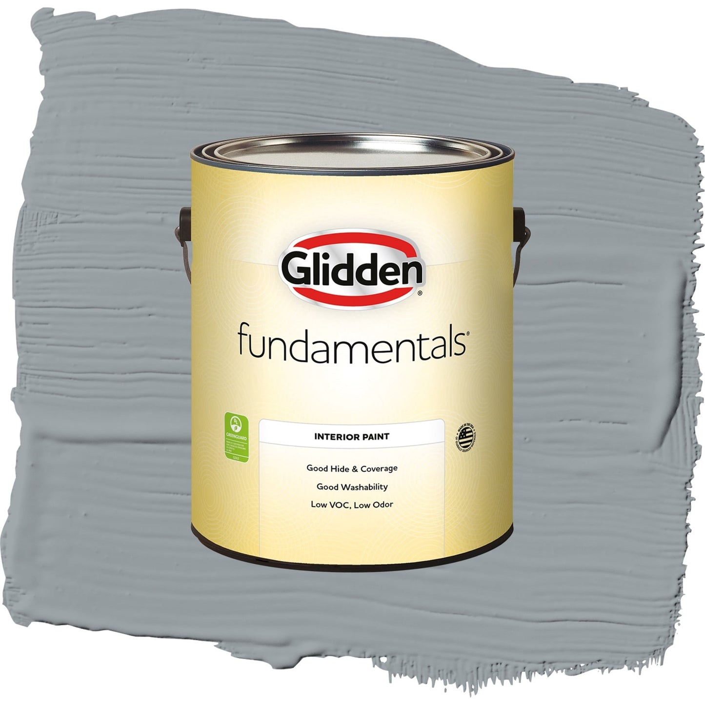 Glidden Fundamentals UFO / Gray, Semi-Gloss Interior Paint, 1 Gallon