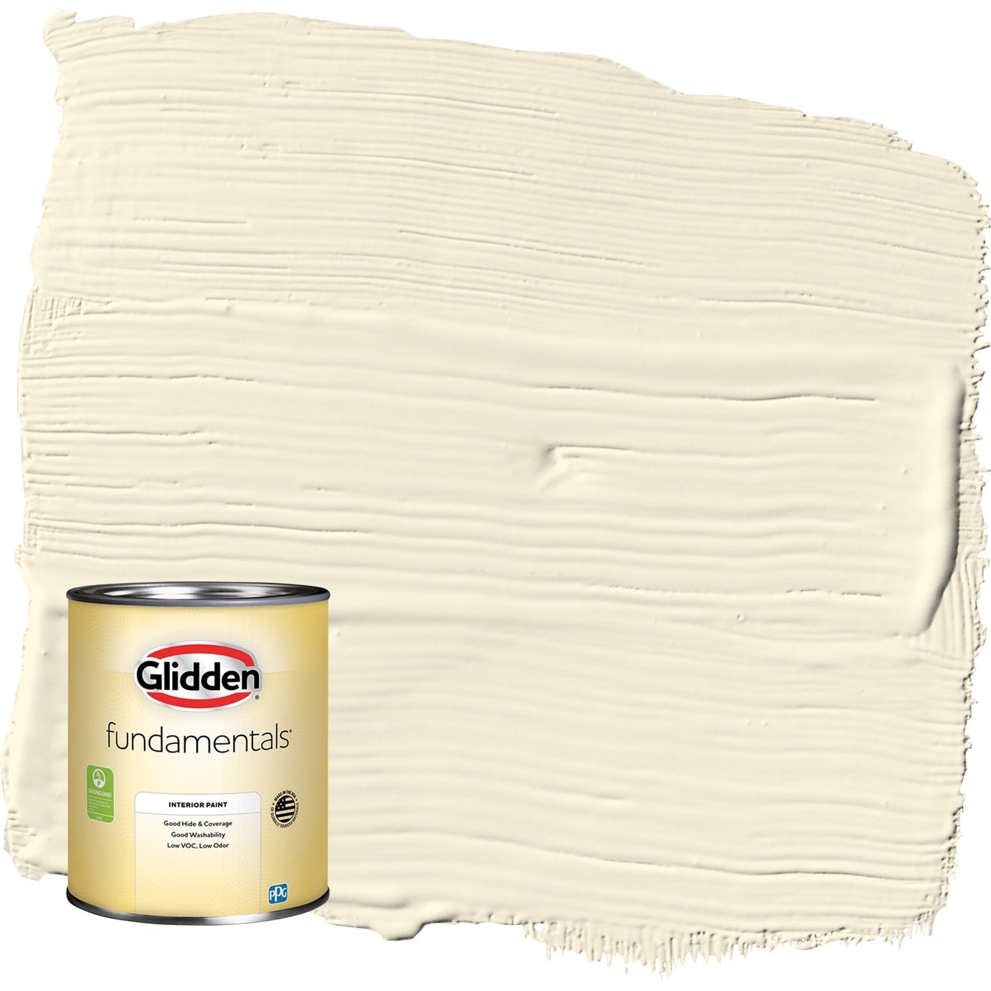 Glidden Fundamentals Pintura Interior Semibrillante Mesa Beige / Amarillo, 1 Cuarto